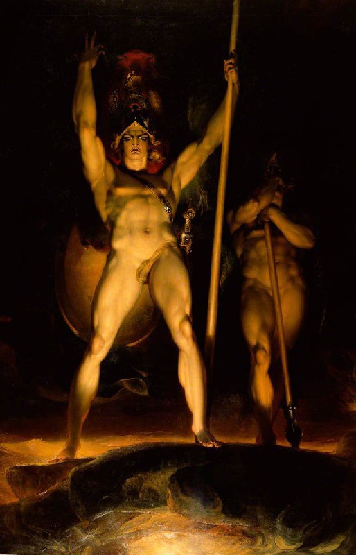 Сатана призывает свои легионы, 1796 г. Работа художника Томаса Лоуренса.