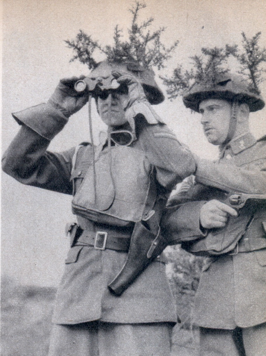 Британские солдаты в камуфляже, из-за которого газетчики сравнили их с марсианами, Первая Мировая война.