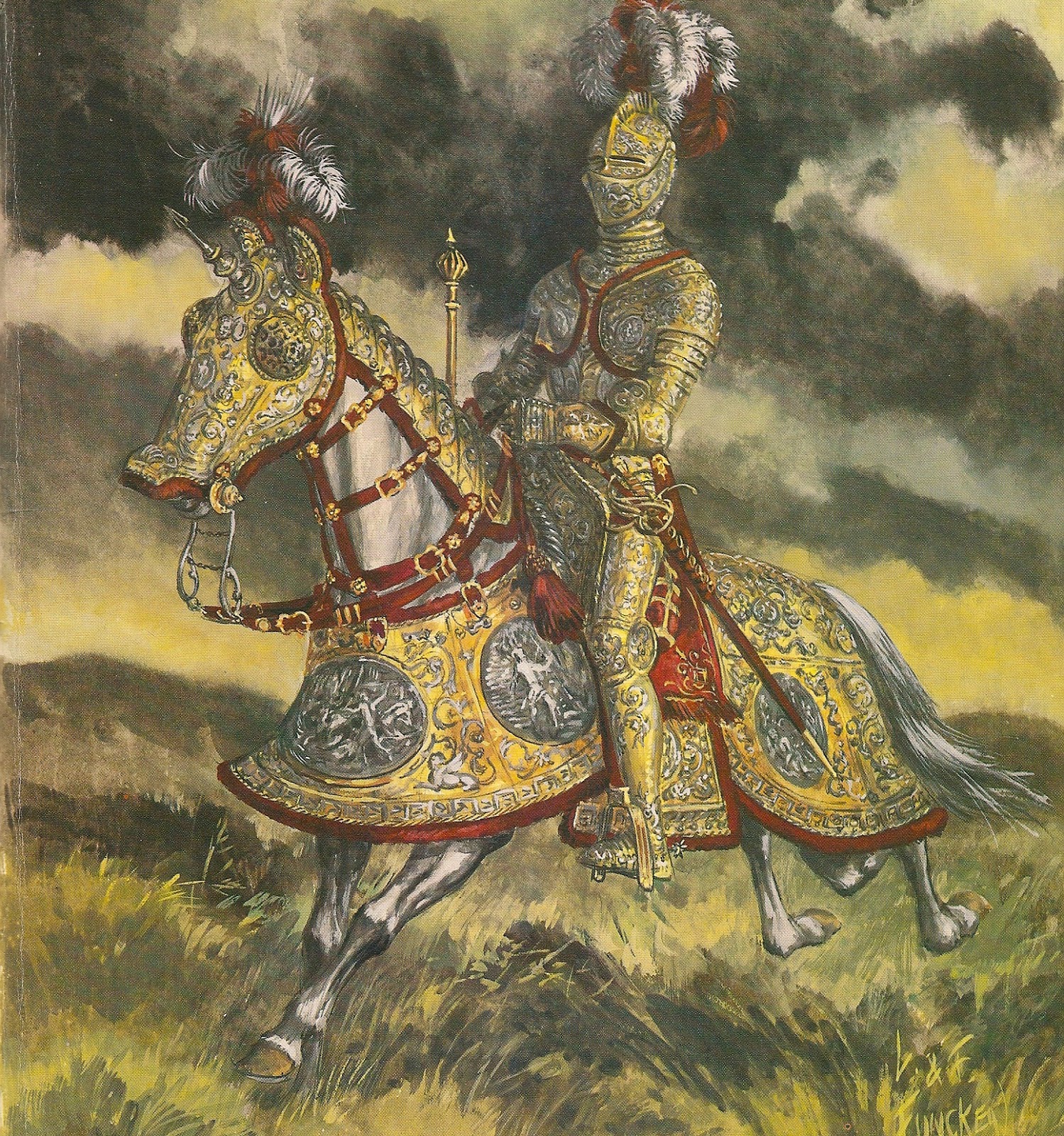Король Швеции Эрик XIV, 1565 г. Доспехи украшены античными сюжетами о Троянской войне, аргонавтах и 12 подвигах Геракла. Авторы Лилиана и Фред Функен.
