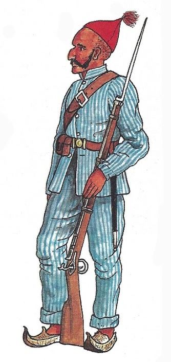 Afghan Regular Army - Kabuli Infantryman 1872.jpg