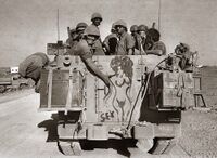 Солдаты Армии Обороны Израиля на границе Сирии. Война Судного дня, 17 октября, 1973 г..jpg