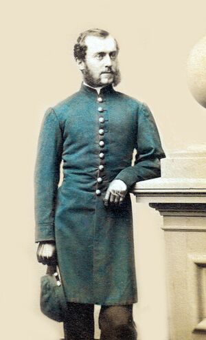 This man is ide'd and from Philadelphia in Company D of the 203rd Pa.but i can not remember his name.The only known image of a 203rd Pa soldier with the green uniform.jpg