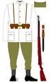 Infantryman in training dress, Volunteer Company, Luxemburg, 1933.jpg
