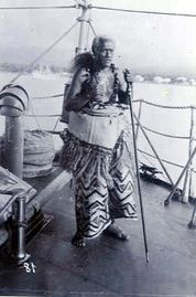 Samoan on ship король самоа матафа.jpg