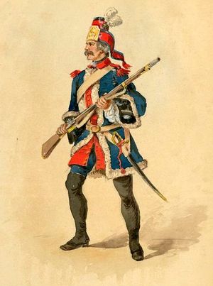 Arquebusiers de Grassin, Infanterie XVIIIe siècle 01.jpeg