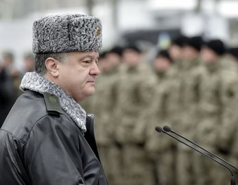 Посещение Президентом учебного центра Национальной гвардии Украины, 13 февраля 2015 года2.jpg
