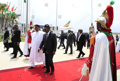 Nigerian President Mahamadou Issoufou visits Abidjan, Ivory Coast - 04 May 2019 2.jpg