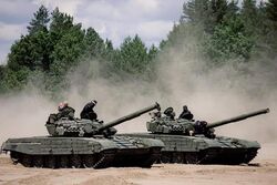T-72M1 donated to Ukraine by Poland and Czech republic.jpg