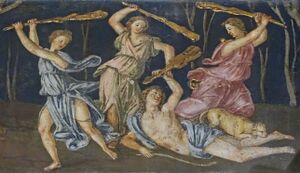 La mort d'Orphée dans la salle de la frise (Villa Farnesina, Rome) (34255864166).jpg