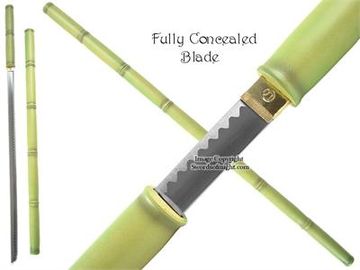 bamboo sword cane