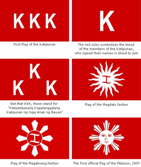 different flags of katipunan