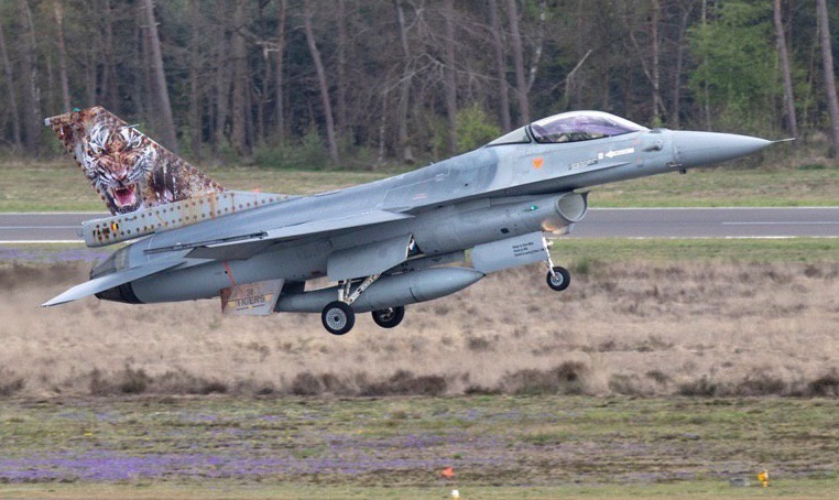 Разукрашенный F-16АМ ВВС Бельгии, 2019 г.