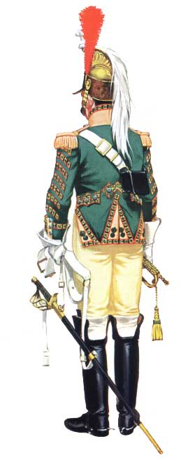 Трубач элитарной роты в парадной униформе, 25-й драгунский полк 1813 год.jpg