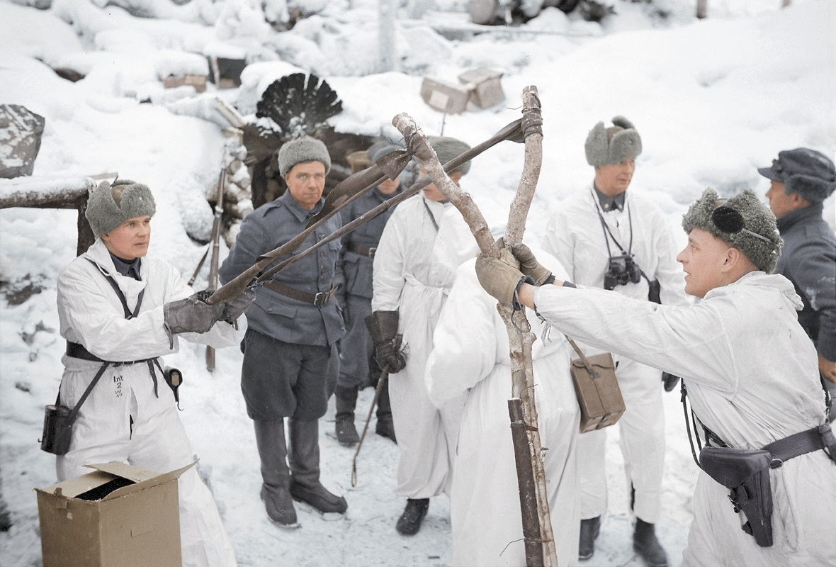 Финская рогатка для метания гранат, советско-финская война, 1939 г.