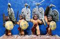 Elite Warriors in Feather costume, House Titzlan 'Great Heron'(closed wing version) back banner (8 variants) Figures painted by a customer(Hugh Carroll) - lovely job Hugh!.jpg