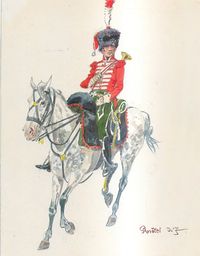1st Chasseurs a Cheval Regiment, Elite Company Trumpeter, 1807.jpg
