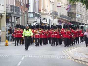 High Street and the Band of the Scots Guards - geograph.org.uk - 1514534.jpg