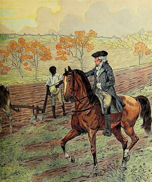 Джордж Вашингтон на своей плантации в Маунт-Вернон, 1798 г.jpg