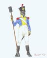7th Line Infantry Regiment, Regimental Artillery Company, Private, 1813.jpg