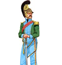 Младший лейтенант 5-го полка шеволежер-улан в походной форме, 1813.jpg