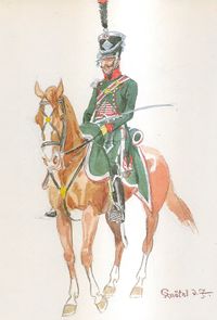 25th Chasseurs a Cheval Regiment, Adjutant, 1805.jpg