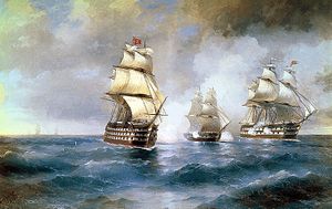Aivazovsky, Brig Mercury Attacked by Two Turkish Ships 1892.jpg
