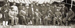 Yaqub Khan with his officers.jpg