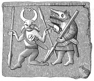 Бронзовая пластинка VIII века. Торслунда, о. Эланд, Швеция.jpg