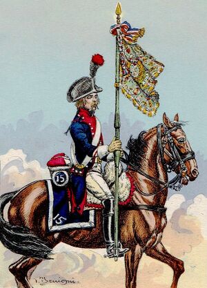 Знаменосец 15-го кавалерийского полка, 1799 - 1802.jpg