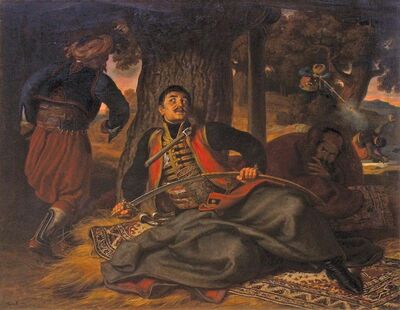 Karađorđe's death as depicted in an 1863 painting.jpg