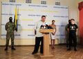 Пресс-конференция руководства батальона «Азов», Игорь Мосийчук - в центре, Олег Однороженко - справа.jpg