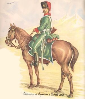 Cazadores de los Andes, eran la escolta del Comandante en Jefe del Ejercito de los Andes.jpg