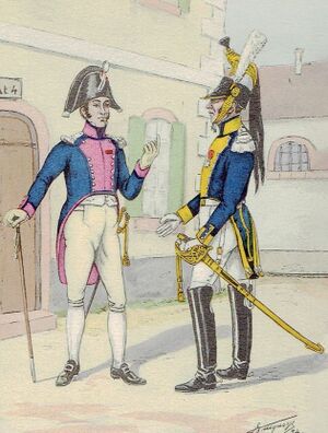 Шеф эскадрона 10-го кирасиркого полка и адъютант-майор 8-го кираисркого полка, 1813.jpg