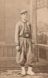 Jules Marie Deluen (1849–1918) in Papal Zouave uniform in Nantes, France.jpg