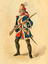 Arquebusiers de Grassin, Infanterie XVIIIe siècle 01.jpeg