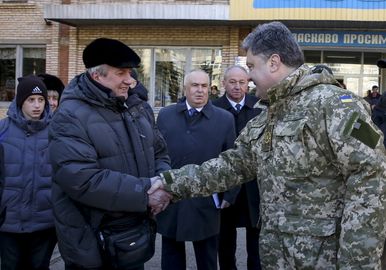 Президент в день выборов посетил Краматорск, 26 октября 2014 года7.jpg