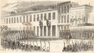 Charles Cora and James Casey are hanged by the Committee of Vigilance, San Francisco, 1856..jpg