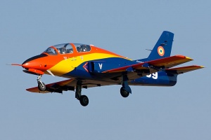 Romanian Air Force IAR-99 Soim 100th anniversary of aviation colours.jpg
