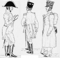 Общий Капеллан, офицер фузилеров и фузилер в шинели 1812.jpg