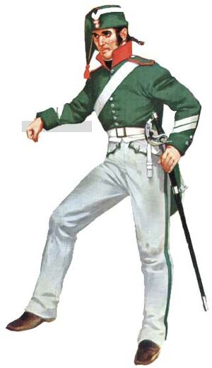 Капрал 12-го драгунского полка в рабочей шапке petite tenue.jpg