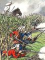 Чины полуэскадрона гвардейского отряда почётного ковноя в бою под Тырново,25 июня 1877.jpg