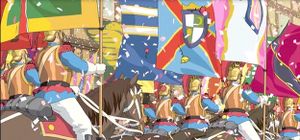 Flags of Howl's moving Castle 2004 Parade stuff.jpg