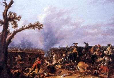 Asselijn - Gustavus Adolphus in der Schlacht von Lützen.jpg