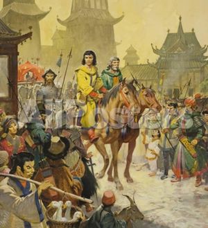 Marco Polo (1254-1324) in Peking (gouache on paper), McConnell, James.jpg
