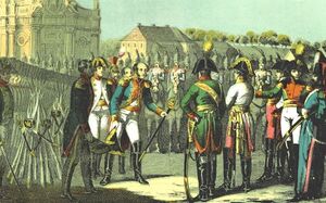 Sachse 1750 bis 1850 pg207 Übergabe Dresdens durch den französischen Marschall St.Cyr an die Verbündeten 12. November 1813.jpg