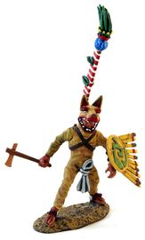 Aztec Coyote with Axe and Banner.jpg