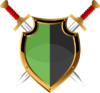 Black-green shield.png