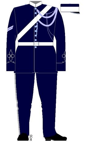 Corporal of the Band in dismounted parade dress, 1902..jpg