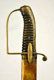 Polish model of sword, so called Krechowiecka (used in polish Krechowski lancers reg. in russian imperial army during ww one), later in 1920 used by polish Tatars Lancers Reg. with added moslem crescent an d star.jpg
