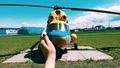 Милая фотожаба с вертолетом Ми-2, рекламирующая несущетсвующую игру Симулятор свиданий с боевым вертолетом..jpg
